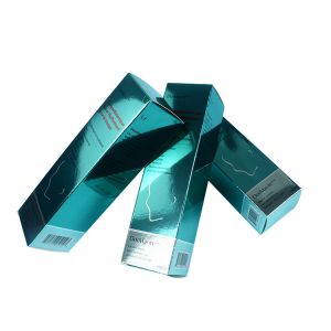 Buy cheap Two Tuck End Custom Printed Paper Boxes Metallic Bright Blue product