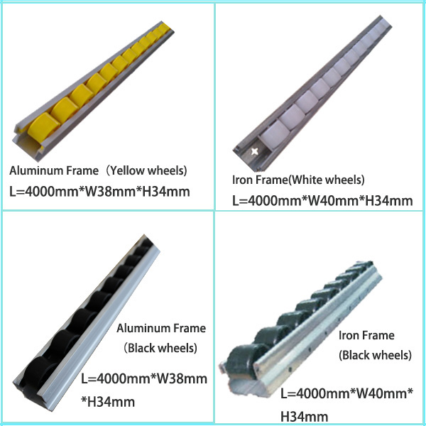 Yellow / Black Industrial Aluminum Conveyor Rollers With 85mm Roller Width