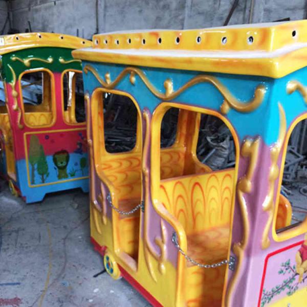 Elephant Lovely Amusement Fun Train Rides / Kiddie Train Ride 14 Riders