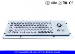 Buy cheap IP65 Rated Compact Small Kiosk Panel Mount Keyboard With Optical Trackball product