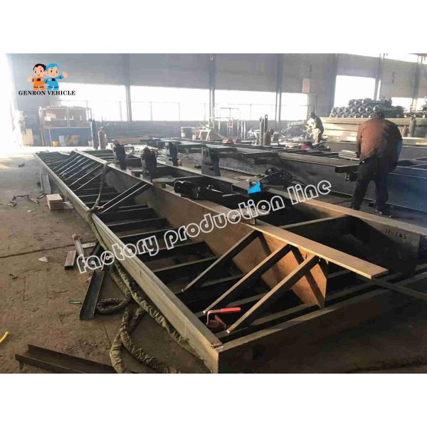 Extendable 3 Axles Genron Semi Truck Flatbed Trailer