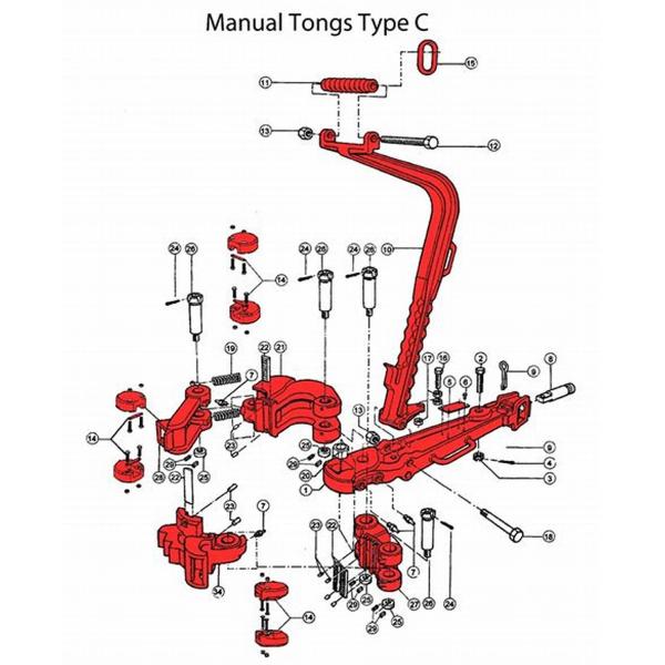 Type C Casing Manual Tong for Drill Pipe API 7K Specification