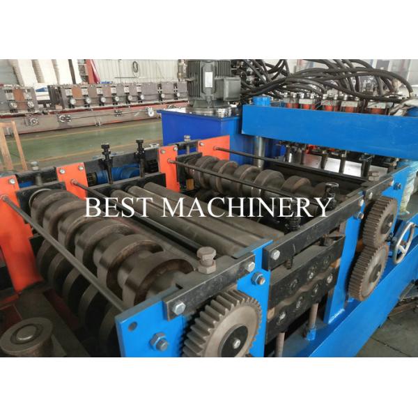 Road Safety Highway Guardrail Roll Forming Machine 22kw Power PLC Control