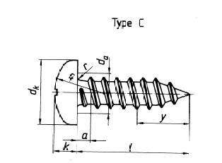 Stainless Steel Countersunk Self Tapping Screws Pan Head For Sandwich Panel Fixing