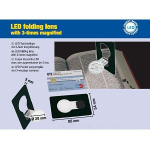 Magnifier pocket card light
