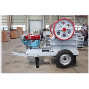 Mobile Tyre 11HP Diesel Jaw Crusher