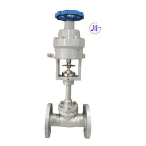 Stainless Steel Flanged Pneumatic Cryogenic Globe Valve With Handwheel