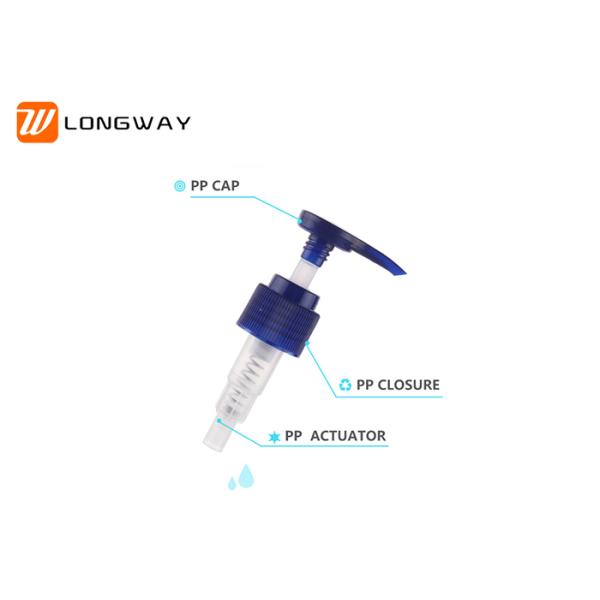 Recyclable Replacement Lotion Pump Head , Shampoo Bottle Pump Crashproof