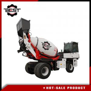 China 4.5 Cubic Meters Mobile Concrete Mixer Truck , Portable Cement Mixer With Self Feeding on sale