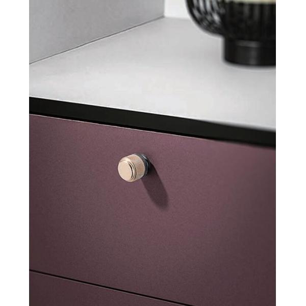 Finland Stylish Handles Kitchen cabinet pulls and handles Knurled Handle Brushed Brass Aluminum Door pulls