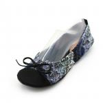 Elegant Walking Ballet Flat Shoes Womens Ballet Slippers Antiskid PVC Sole