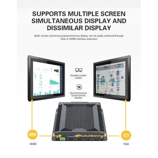 Dust Proof GPIO Embedded Industrial Control Host N2930 Fully Enclosed