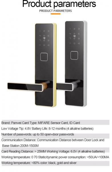 Double - Sided Pin Code Door Lock Zinc Alloy For Wooden Iron Door Apartment