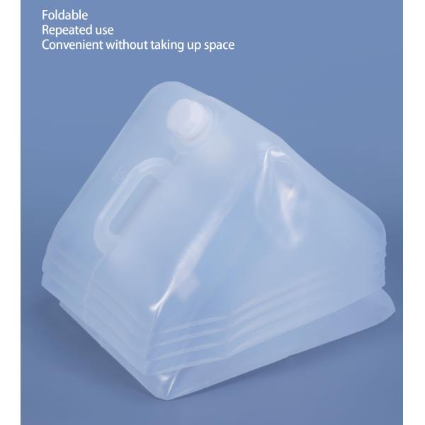 Eco-Friendly 3L Water Container Folding Collapsible Plastic Jerry Can with Faucet Lid