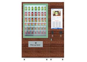 Buy cheap Belt Lift System Fridge Vending Machine For Salad / Fruit / Vegetable Sale product