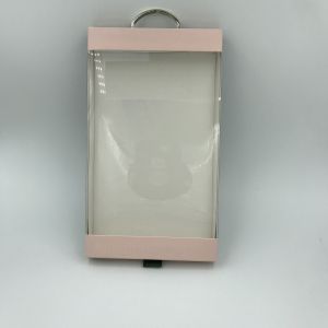 Paperboard Packaging Box Lock Bottom With PVC Window And Hanger