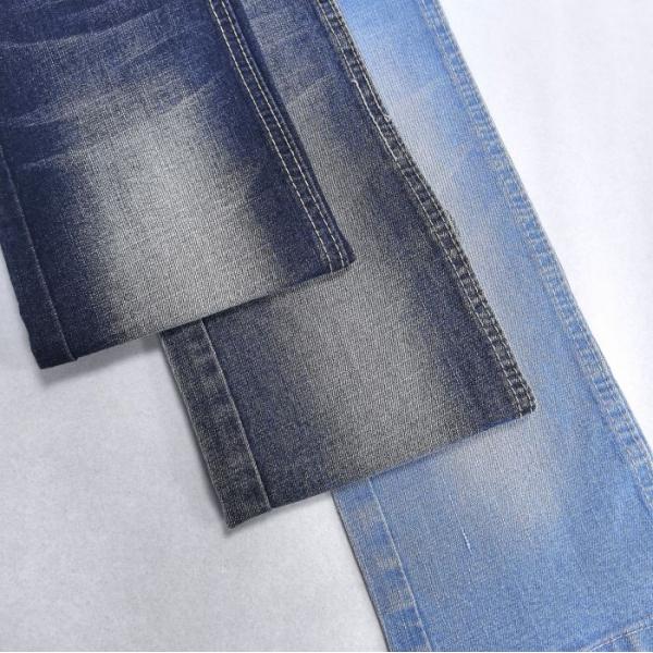 10 Oz Heavyweight Twill Slub Elastic Dark Blue Denim For Waist Jeans Yarn Count 10 Durable JSD3013