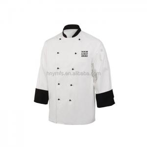 China Unisex Adults Chef Uniform Tops Customized Plus Size Reaction Double Breasted on sale