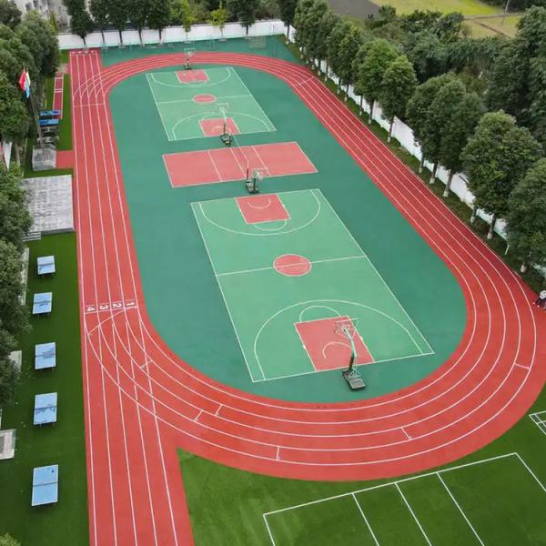 13mm Prefabricated 400 Meter Standard Track Athletic Running Track Surfacing Synthetic Track