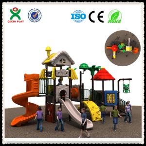 China Children Playground With Spiral Slides and Climbing Frame QX-015B on sale China Children Playground With Spiral Slides and Climbing Frame QX-015B on sale