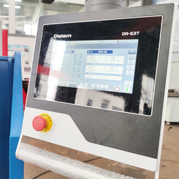 DA53T 4 Axis Press Brake 125T 3200mm Hydraulic CNC Sheet Metal Bender With Safety Guard