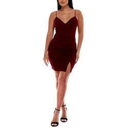 Buy cheap                  Fashion Wholesale Ladies Sling Dress Elegant Customized Women V Neck Split Hem Bodycon Dresses              product