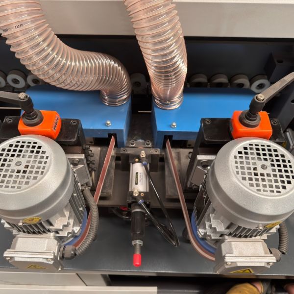 Precision Metal Sander Machine Dual Sandbelt Grinding Polishing Machine
