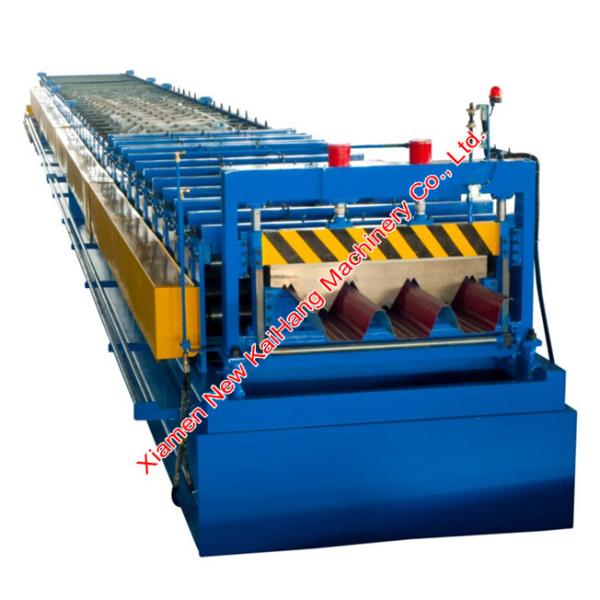 Blue Floor Tiles Manufacturing Machines Roll Forming Line For Bridge Deck Panel