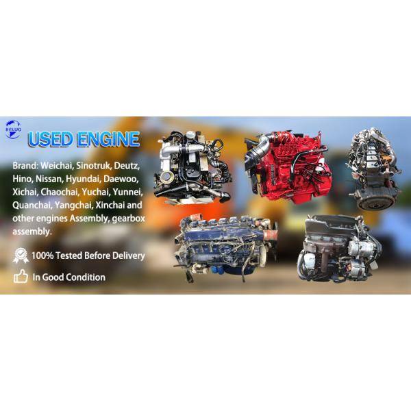 Shacman Truck Parts 6-Cylinder Second-Hand Motor Weichai Wp12.380e32 Used Engine Assembly