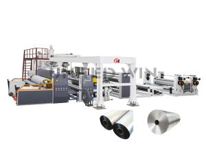 Buy cheap Poly Coating Woven Fabric Aluminium Foil Lamination Machine For Cloth Textile product