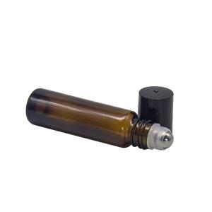 Buy cheap Cosmetic Frosted Amber 10ml Empty Roll On Bottles product