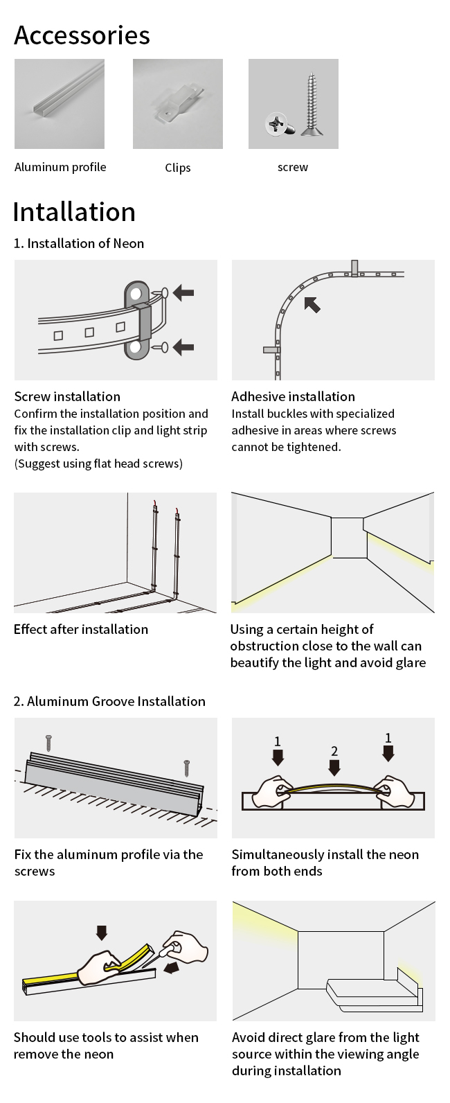 DC12V DC24V IP65 LED Strip Lights 6mm Width Neon LED Flexible Strip Light For Staircase