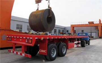 Promotional Flatbed Truck Semi Trailer 2 3 4 Axles 50 60 80 100 Ton With Twist lock 40ft 20ft platform container semi trailer