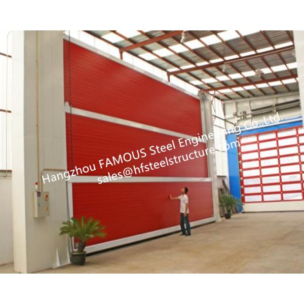 Segmental Overhead Steel Doors Vertical Lifting Counterweight Sectional Industrial Doors