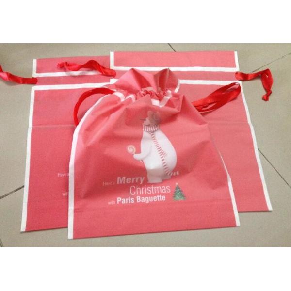 Biodegradable LDPE material hotel laundry garment poly bag on roll,Packaging poly laundry bag with cotton string rope ha