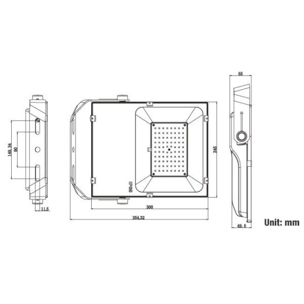 Stable Slim External Led Flood Light Fixtures / Led Outside Flood Lights
