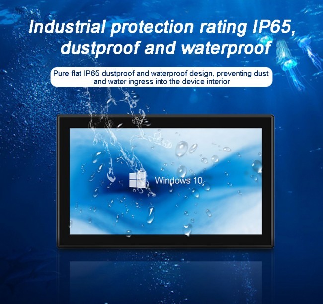 21.5 inch IP65 Capacitive Fully Enclosed Aluminum Industrial Panel PC Embedded All-In-One Stock Availability Computer & Accessories