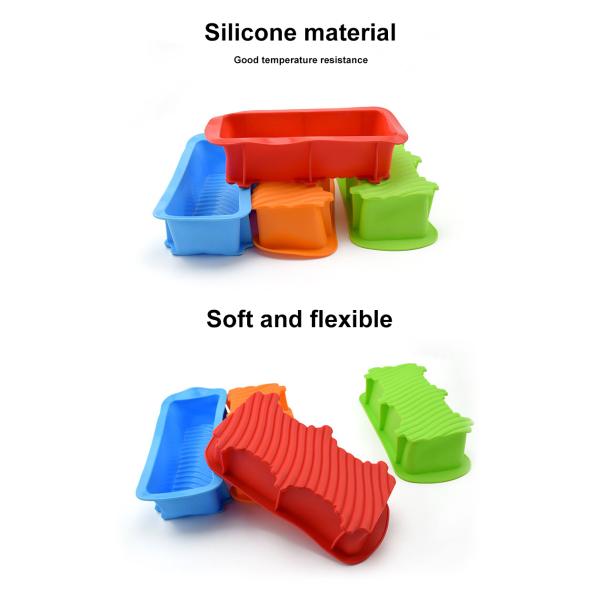 Non Stick Rectangular Silicone Bread Baking Molds