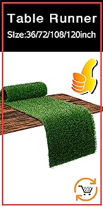 grass table runner