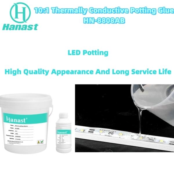 RTV Silicone Potting Compound HN-8808A/B - Transparent, High Insulation for Visual Inspection