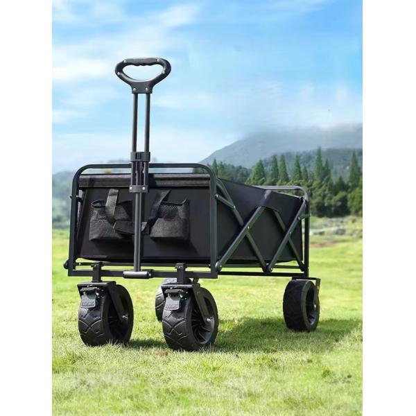 Convenient Collapsible Beach Wagon Multi Functional For Outdoor Activities