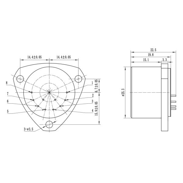 Accelerometer Sensor For Measuring Machine Vibration With Deviation Value K0/K1<5mg