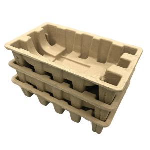 Buy cheap Smoothly Biodegradable Moulded Pulp Tray Customized Box Inner Packaging Insert product