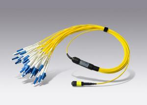 Buy cheap Single Mode 48 Core LSZH MPO  Fiber Optic Cable Assemblies product