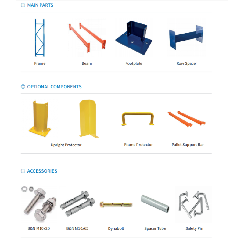 Heavy Duty Q235B Steel Selective Pallet Racking System with Adjustable Beam Levels and 4000kg/Layer Load Capacity
