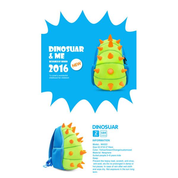 Dinosaur Kids Backpack For 2 Year Old