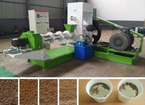 Buy cheap 400 Kg/H Fish Feed Extruder Floating Fish Feed Pellet Machine Control Speed product