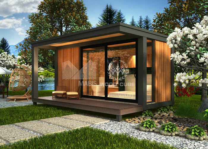 Buy cheap Single Bedroom Prefabricated Beach House , Small Contemporary Modular Homes product