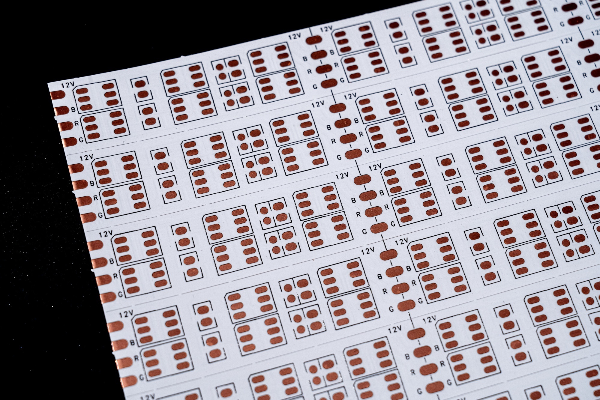 LED 5050RGB for Led strip circuit board Double Layer LED Strip FPC Board& 240mmx500mm FPCB&5050 Copper foil RGB Double row line