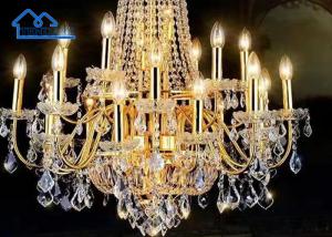 Buy cheap Creative Party Tent Accessories , Ceiling Atmosphere Luxury Crystal Chandelier product